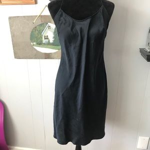 Victoria’s Secret Black Silk Slip